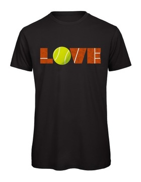 Koszulka męska Organic Love Tennis Czarna S