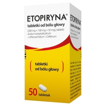 Etopiryna (300mg + 50mg + 100mg), 50 tabl.