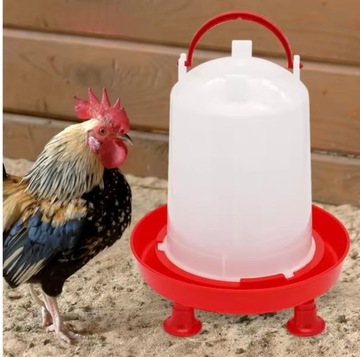 ПОИЛКА ДЛЯ ПТИЦЫ, кур, голубей, 3л, НА НОЖКАХ, НА ВИНТОВЫХ НОЖКАХ, HIT 3 л
