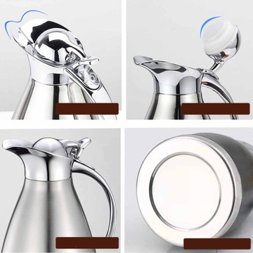 НАСТОЛЬНЫЙ ТЕРМОС КУВШИН ДЛЯ КОНФЕРЕНЦИЙ НЕРЖАВЕЮЩАЯ СТАЛЬ С КРЫШКОЙ 2Л