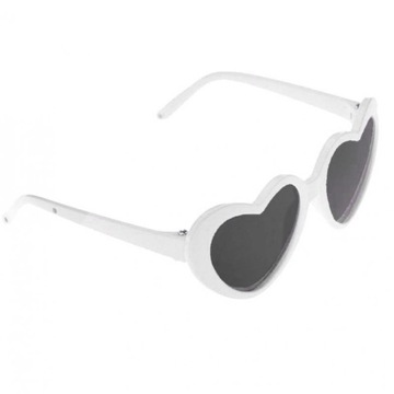 2x Okulary przeciwsłoneczne z uroczymi oczami w kształcie serca. Okulary
