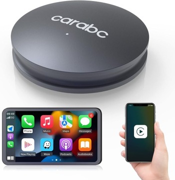 Bezprzewodowy adapter CarPlay 4.0 CARABC Plug & Play 5 GHz WiFi Apple