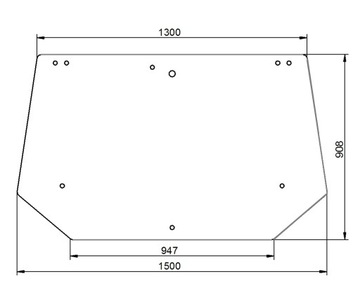 Szyba tylna New Holland Fiat Case 82014988 5178304