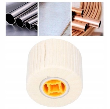 Полировальный валик Круг фетровый цилиндрический шлифовальный для полировальной машины 120 х 100 мм из шерсти