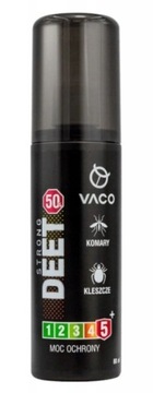 VACO STRONG 80ml kleszcze komary i meszki DEET 50%