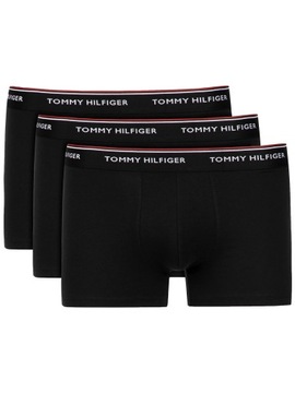 TOMMY HILFIGER čierne boxerky nohavičky logo 3-pack r.XL