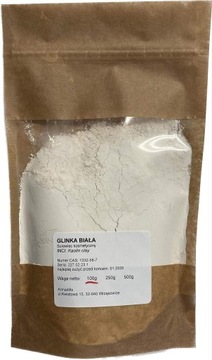 Glinka biała kaolin 100% naturalna kosmetyczna 100g