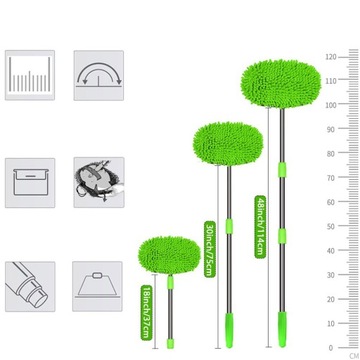 ТЕЛЕСКОПИЧЕСКАЯ ЩЕТКА ДЛЯ МОЙКИ АВТОМОБИЛЯ ЩЕТКА ДЛЯ ЧИСТКИ АВТОМОБИЛЯ 2 В 1