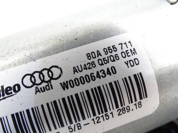AUDI Q5 SQ5 2018 MOTOREK STĚRAČE OKNO ZADNÍ 80A955711