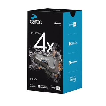 CARDO FREECOM 4X DUO JBL МОТОЦИКЛСКИЙ ИНТЕРКОМ + ВЫПРЯМИТЕЛЬ + РУЧКА