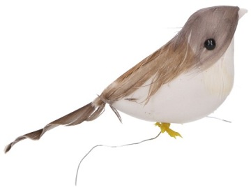 СЕРЫЕ ПТИЦЫ НА ПРОВОЛОКЕ 12 ШТ ПТИЦЫ КОРИЧНЕВЫЕ БЕЖЕВЫЕ 10 СМ ПТИЦЫ ПЕРЬЯ ВЕСНА