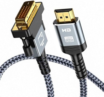 KABEL HDMI NA DVI ADAPTER 1080P FULL HD 3D HIGHSPEED SNOWKIDS