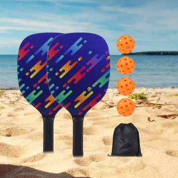 Przenośne rakietki do rakiet Pickleball Paddle Rakiety 4 torby do przechowywania Pickleballs