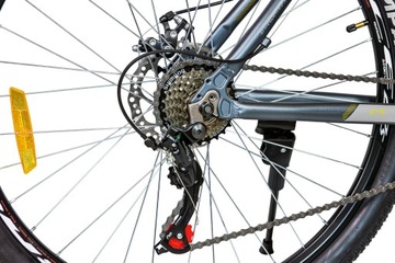 ROWER GÓRSKI MTB 27,5 CALI 21 BIEGÓW AMORTYZACJA HAMULCE TARCZOWE RAMA 19