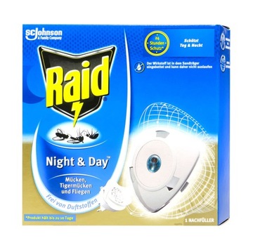 Raid Night & Day Komary muchy i mrówki Wkład