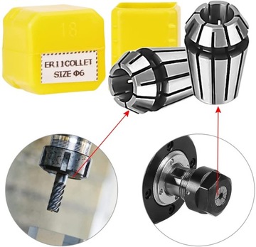 TULEJKI ZACISKOWE ER11 zestaw 13 sztuk CNC 3018