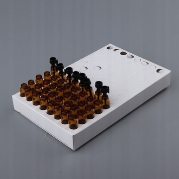 Капельница для эфирных масел, янтарный корпус, черный колпачок