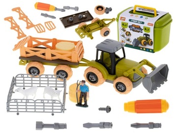 Gospodarstwo rolne farma traktor maszyny rolnicze zwierzęta + śrubokręt