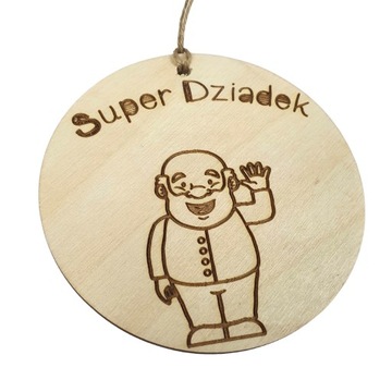 PREZENT DZIEŃ DZIADKA MEDAL GOTOWY ZESTAW