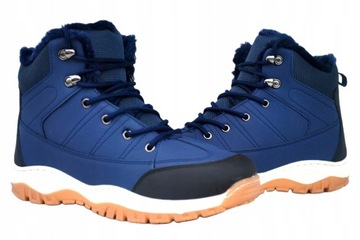 BUTY OCIEPLANE ZIMOWE ŚNIEGOWCE TREKINGOWE SPORTOWE SZYTE TRAPERY MOCNE