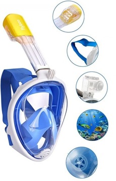 ПОЛНОЛИЦЕВАЯ МАСКА ДЛЯ ДАЙВИНГА, СКЛАДНАЯ L/XL