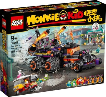 Lego 80011 Monkie Kid - Piekielny pojazd Red Sona
