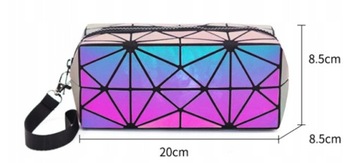 ЧЕХОЛ-КАРАНДАШ С ГЕОМЕТРИЧЕСКОЙ ГОЛОГРАММОЙ, СВЕТЯЩИЙСЯ, МОДНЫЙ