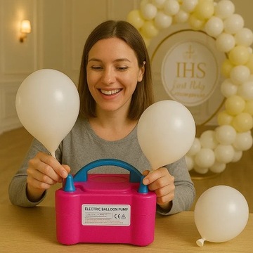ЭЛЕКТРИЧЕСКИЙ ШАРНЫЙ НАСОС, РОЗОВЫЙ, 2 НАСОСКИ, БЫСТРЫЙ, 600ВТ, ЭФФЕКТИВНЫЙ
