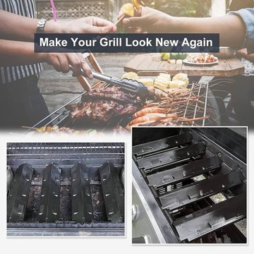 4x Osłona palnika na palnik grilla gazowego 371x108mm