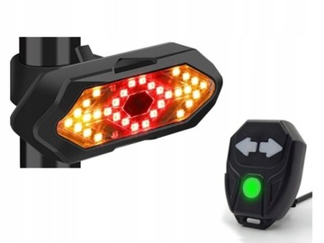 LAMPKA ROWEROWA KIERUNKOWSKAZ DO ROWERU LASERY