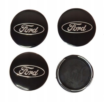 FORD DEKIELKI KAPSLE DO ALUFELG CZARNE 60mm/55mm