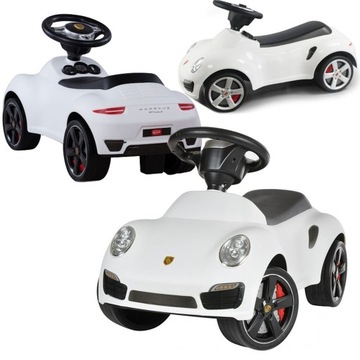 Hulajnoga turbo Porsche 911 w kolorze białym