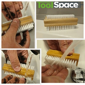 Ручная щетка для ногтей двухсторонняя ЭКО деревянная ПРОИЗВОДИТЕЛЬ ПОЛЬСКОЕ КАЧЕСТВО