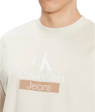 Calvin Klein T-Shirt J30J323759 Beżowy Regular XXL