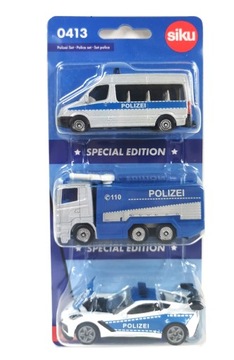 Siku Pojazdy policyjne 3szt. Edycja specjalna 0413