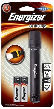 Latarka energizer x-focus + 2szt. baterii aa, czarna
