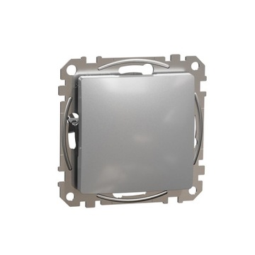 Schneider Sedna Design Zaślepka srebrna aluminium