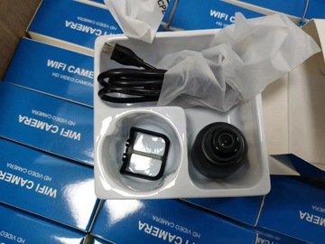 Скрытая мини-камера Wi-Fi 1080P с ночным обнаружением движения + SD-карта 128 ГБ