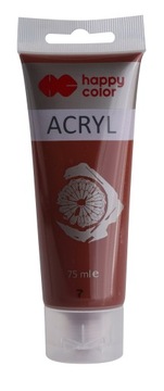 Farba akrylowa 75ml, brązowa, Happy Color NR 7