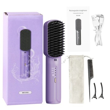 Straight Hair Comb Electric Hot Comb Straight Curly Hair Two-in-one Comb