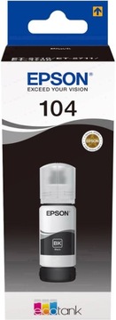 TUSZ EPSON 104 CZARNY BK C13T00P140 ORYGINALNY NEW
