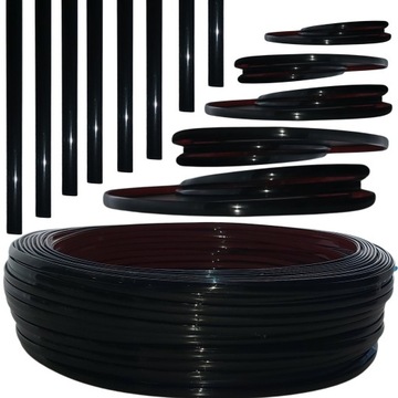 LISTWA TAŚMA SAMOCHODOWA CZARNA OZDOBNA 6mm x 15m
