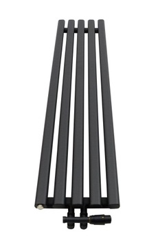 ДЕКОРАТИВНЫЙ РАДИАТОР вертикальный декоративный 1000/330 LAZUR 428W MAT ЧЕРНАЯ СТРУКТУРА.