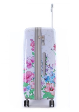 Большой чемодан ELLE Flower, белый