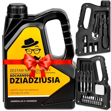 ZESTAW NARZĘDZI KANISTER PREZENT DZIEN MĘŻCZYNY DLA NIEGO MĘŻA CHŁOPAKA 21