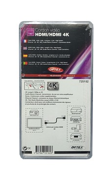 Przewód Kabel HDMI 1.4 UHD 4K Oplot 250 cm Optex