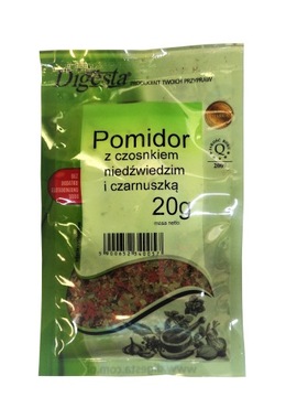 POMIDOR Z CZOSNKIEM NIEDŹWIEDZIM I CZARNUSZKĄ