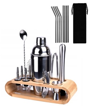 ПРОФЕССИОНАЛЬНЫЙ БАРМЕННЫЙ НАБОР ДЛЯ НАПИТКОВ ШЕЙКЕР 23 ЭЛЕМЕНТА, ОРИГИНАЛ