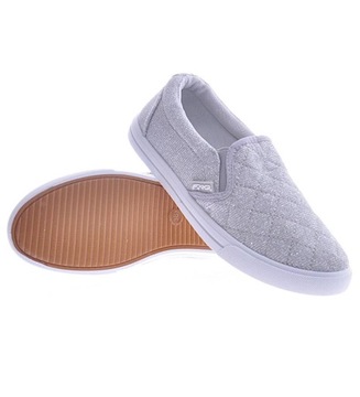 Buty damskie Wkładane materiałowe tenisówki slip on Trampki 13343