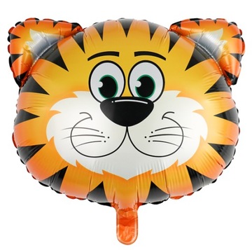 Balon foliowy TYGRYS tygrysek zwierzęta safari ZOO urodziny 52cm roczek